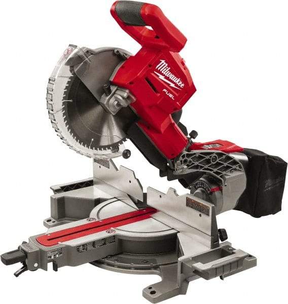 Milwaukee Tool - 48° Left Double Bevel Sliding Miter Saw - 10" Blade Diam - Strong Tooling