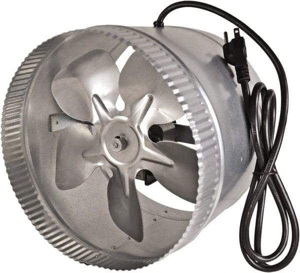 Suncourt - 10" Diam, 1.5 Amp, 120 Volt Duct Fan - 300 CFM, Single Speed - Strong Tooling