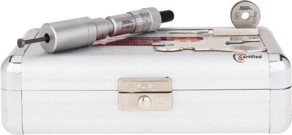 SPI - 0.24 to 0.28", 0.89" Gage Depth, Mechanical Inside Hole Micrometer - 0.0001" Graduation, 0.00016" Accuracy, Ratchet Stop Thimble - Strong Tooling