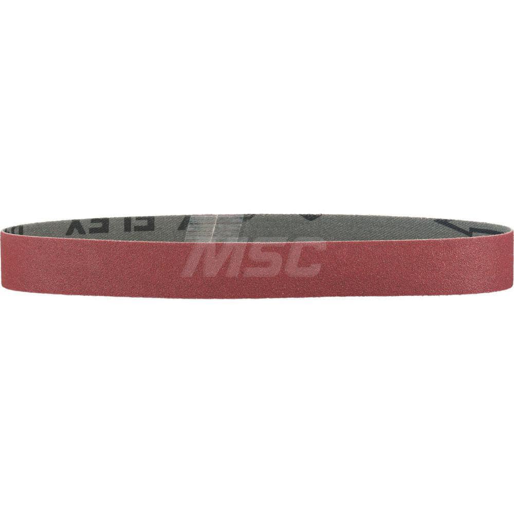 Abrasive Belt: 1-3/16″ Width, 21″ OAL, 320 Grit, Aluminum Oxide Coated, Dry