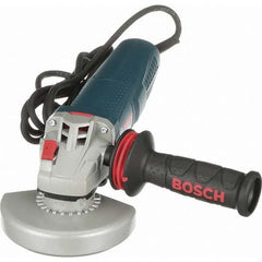 Bosch - 5" Wheel Diam, 11,500 RPM, Corded Angle & Disc Grinder - 5/8-11 Spindle, 120 Volts, 13 Amps - Strong Tooling