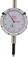 SPI - 0.4" Range, 0-100 Dial Reading, 0.001" Graduation Dial Drop Indicator - 2.2" Dial, 0.1" Range per Revolution, 0.002" Accuracy, Includes NIST Traceability Certification - Strong Tooling