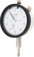 SPI - 1/4" Range, 0-25-0 Dial Reading, 0.0005" Graduation Dial Drop Indicator - 2.2" Dial, 0.05" Range per Revolution, 0.0015" Accuracy, Revolution Counter, Includes NIST Traceability Certification - Strong Tooling