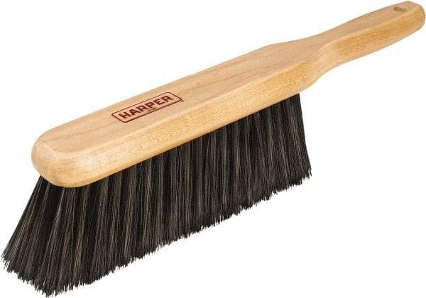 Harper Brush - 14" OAL, Synthetic Counter Brush - 2-1/4" Bristle Length, 8" Long x 1-3/4" Wide Head, Straight Wood Handle, Black & Red - Strong Tooling