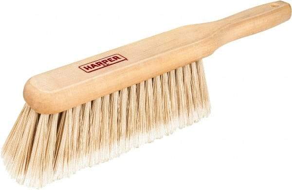 Harper Brush - 14" OAL, Synthetic Counter Brush - 2-1/4" Bristle Length, 8" Long x 1-3/4" Wide Head, Straight Wood Handle, Beige - Strong Tooling