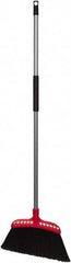 Harper Brush - 16" Wide, Black Polypropylene Bristles, 48" Metal Handle, Angled Broom - Flagged, Water Resistant - Strong Tooling