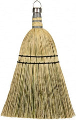 Harper Brush - 12" OAL Corn Blend Bristle Whisk Broom - 10" Bristle Length, 8" Wide - Strong Tooling