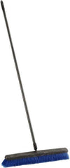 Harper Brush - 24" Medium Duty Synthetic Push Broom - 3" Bristle Length, Plastic Block, Threaded Handle Connection, Handle Included - Strong Tooling