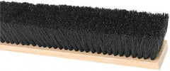 Harper Brush - 36" Medium Duty Tampico Push Broom - 3" Bristle Length, Wood Block, Threaded Handle Connection, Handle Sold Separately - Strong Tooling