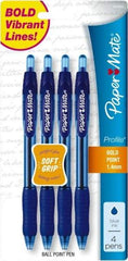 Paper Mate - 1mm Ball Point Retractable Ball Point Pen - Blue - Strong Tooling