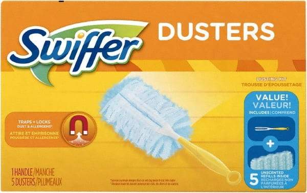 Swiffer - 6" Long Fiber Duster - 13" OAL, Light Blue - Strong Tooling