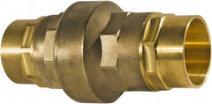 BONOMI - 1/2" Lead Free Brass Check Valve - Exact Industrial Supply