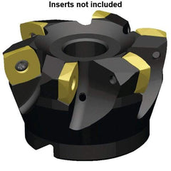 Kennametal - 13 Inserts, 160mm Cutter Diam, 3.5mm Max Depth of Cut, Indexable High-Feed Face Mill - 40mm Arbor Hole Diam, 63mm High, 7792VXE16 Toolholder, XE..160512.. Inserts, Series 7792VX - Strong Tooling