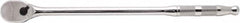 Proto - 1/4" Drive Pear Head Ratchet - Full Polish Chrome Finish, 9" OAL, 90 Gear Teeth, Long Handle, Reversible Head - Strong Tooling