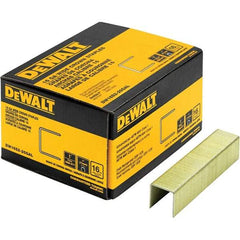 DeWALT - 1" Long x 1/16" Wide, 16 Gauge Crowned Construction Staple - Steel, Galvanized Finish - Strong Tooling