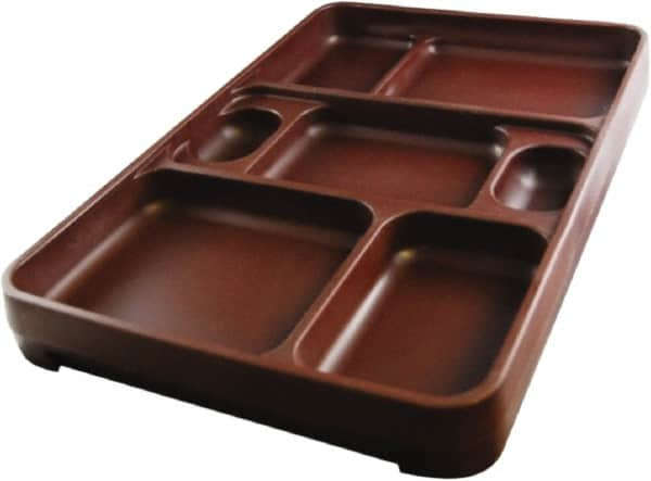 Made in USA - 14-1/4" Long x 9-1/2" Wide x 1-3/4" Deep Tray - Polypropylene - Strong Tooling