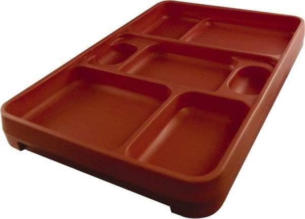 Made in USA - 14-1/4" Long x 9-1/2" Wide x 1-3/4" Deep Tray - Polypropylene - Strong Tooling