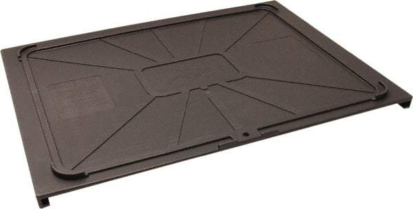 Made in USA - 17-1/2" Wide x 1" High, Gray Bin Cover - Use with Barracuda Box - Strong Tooling