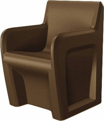 Made in USA - Brown Polyethylene Guest Chair - 24" Wide x 33" High - Strong Tooling