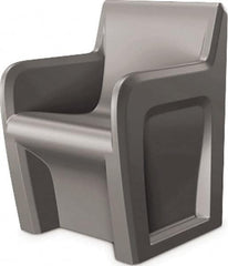 Made in USA - Grey Polyethylene Guest Chair - 24" Wide x 33" High - Strong Tooling