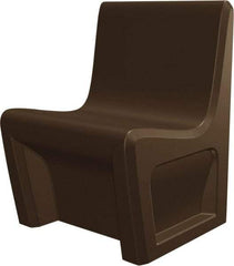 Made in USA - Brown Polyethylene Guest Chair - 24" Wide x 33" High - Strong Tooling