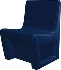 Made in USA - Slate Blue Polyethylene Guest Chair - 24" Wide x 33" High - Strong Tooling