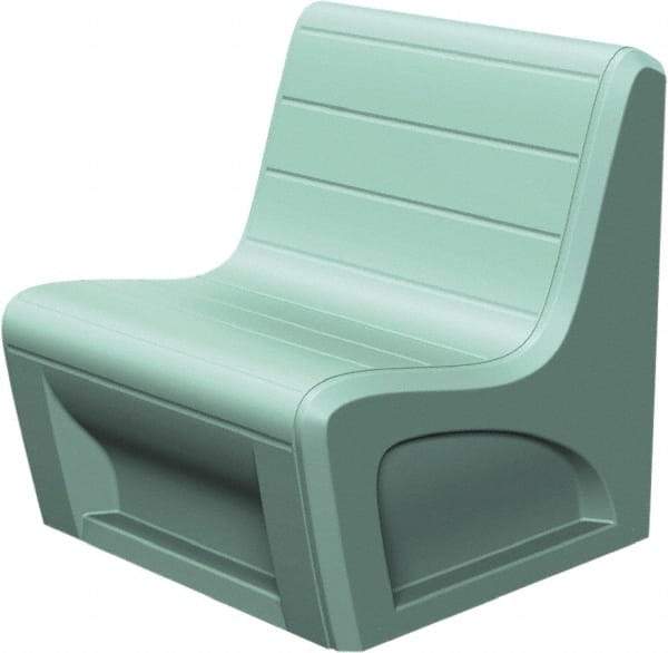 Made in USA - Green Polyethylene Guest Chair - 31" Wide x 33" High - Strong Tooling