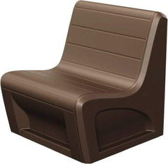 Made in USA - Brown Polyethylene Guest Chair - 31" Wide x 33" High - Strong Tooling