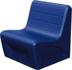 Made in USA - Slate Blue Polyethylene Guest Chair - 31" Wide x 33" High - Strong Tooling