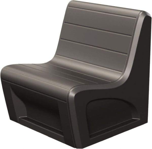 Made in USA - Black Polyethylene Guest Chair - 31" Wide x 33" High - Strong Tooling