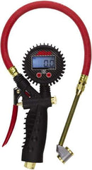 Milton - 0 to 255 psi Digital Large Bore Dual Head Tire Pressure Gauge - AAA Battery, 15' Hose Length - Strong Tooling