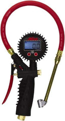 Milton - 0 to 255 psi Digital Dual Head Tire Pressure Gauge - AAA Battery, 15' Hose Length - Strong Tooling