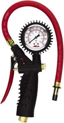 Milton - 0 to 230 psi Dial Straight Tire Pressure Gauge - 15' Hose Length - Strong Tooling