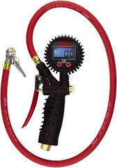 Milton - 0 to 255 psi Digital Ball Foot with Clip Tire Pressure Gauge - AAA Battery, 36' Hose Length - Strong Tooling