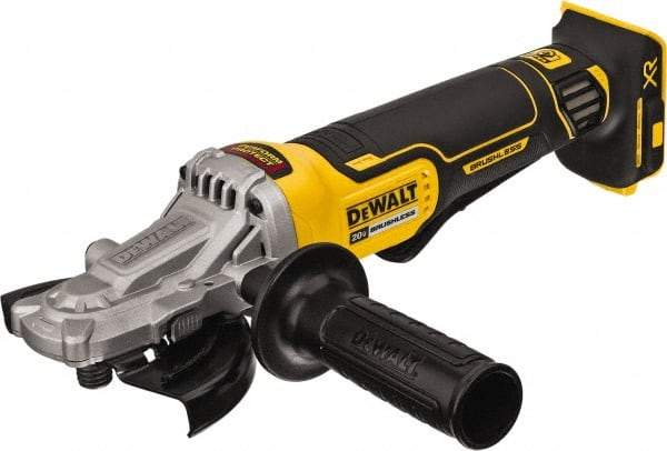 DeWALT - 5" Wheel Diam, 9,000 RPM, Cordless Angle & Disc Grinder - 5/8-11 Spindle, 20 Volts - Strong Tooling