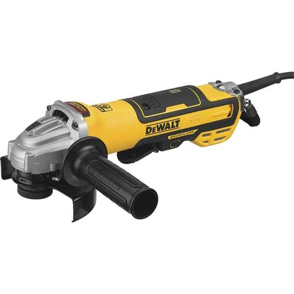 DeWALT - 5" Wheel Diam, 10,500 RPM, Corded Angle & Disc Grinder - 5/8-11 Spindle, 13 Amps - Strong Tooling