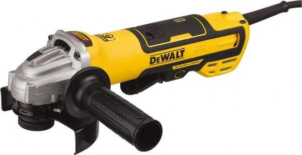 DeWALT - 5" Wheel Diam, 10,500 RPM, Corded Angle & Disc Grinder - 5/8-11 Spindle, 13 Amps - Strong Tooling