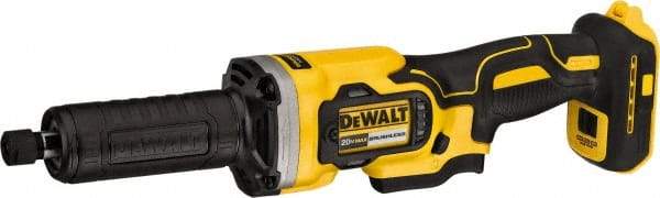 DeWALT - 1/4" Collet, 25,000 RPM, Straight Handle Cordless Angle & Disc Grinder - 20 Volts - Strong Tooling