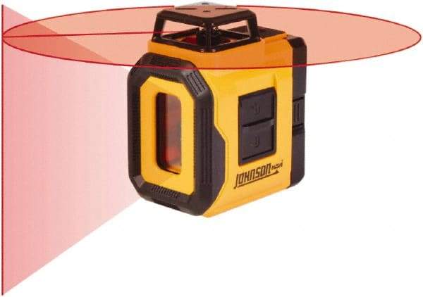 Johnson Level & Tool - 2 Beam 50' Max Range Self-Leveling Laser - Red Beam, 3/16" at 30' Accuracy - Strong Tooling