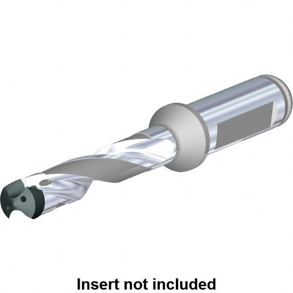 Kennametal - Series KenTIP FS, Head Connection ZD, 12xD, 25mm Shank Diam, Drill Body - 56mm Drill Body Length to Flange, KTFS Toolholder, 25mm Nose Diam, 398mm OAL, 398mm Drill Body Length, 328.5mm Flute Length, Flatted Straight Shank - Strong Tooling