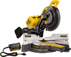 DeWALT - 15 Amp, 120 Volt, 3,800 RPM, 45° Right Double Bevel Sliding Miter Saw - 5/8" Arbor, 12" Blade Diam - Strong Tooling