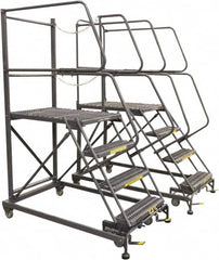 Ballymore - 96" 6 Step Single Entry Work Platform - Rolling Work Platform, 800 Lb Capacity, 60" Platform Height, 33" Base Width x 95" Base Depth, Grip Strut - Strong Tooling