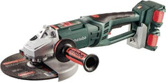 Metabo - 9" Wheel Diam, 6,600 RPM, Cordless Angle & Disc Grinder - 5/8-11 Spindle - Strong Tooling