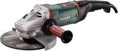 Metabo - 9" Wheel Diam, 6,600 RPM, Corded Angle & Disc Grinder - 5/8-11 Spindle, 15 Amps - Strong Tooling