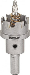 DeWALT - 1-1/8" Diam, 1/4" Cutting Depth, Hole Saw - Carbide-Tipped Saw, Toothed Edge - Strong Tooling