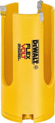 DeWALT - 1-3/8" Diam, 2" Cutting Depth, Hole Saw - Carbide-Tipped Saw, Toothed Edge - Strong Tooling