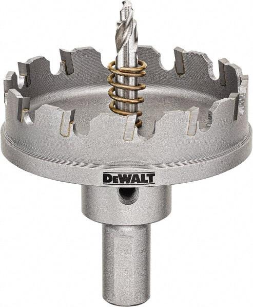 DeWALT - 3-5/8" Diam, 1/4" Cutting Depth, Hole Saw - Carbide-Tipped Saw, Toothed Edge - Strong Tooling