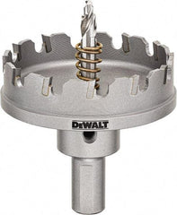 DeWALT - 2-1/2" Diam, 1/4" Cutting Depth, Hole Saw - Carbide-Tipped Saw, Toothed Edge - Strong Tooling