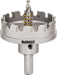 DeWALT - 2-1/4" Diam, 1/4" Cutting Depth, Hole Saw - Carbide-Tipped Saw, Toothed Edge - Strong Tooling