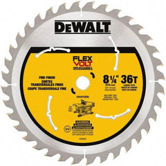 DeWALT - 8-1/4" Diam, 15.88mm Arbor Hole Diam, 36 Tooth Wet & Dry Cut Saw Blade - Steel, Smooth Action, Standard Round Arbor - Strong Tooling